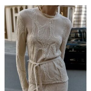 NWT Zara jacquard top